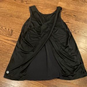 Nice black lululemon tank top